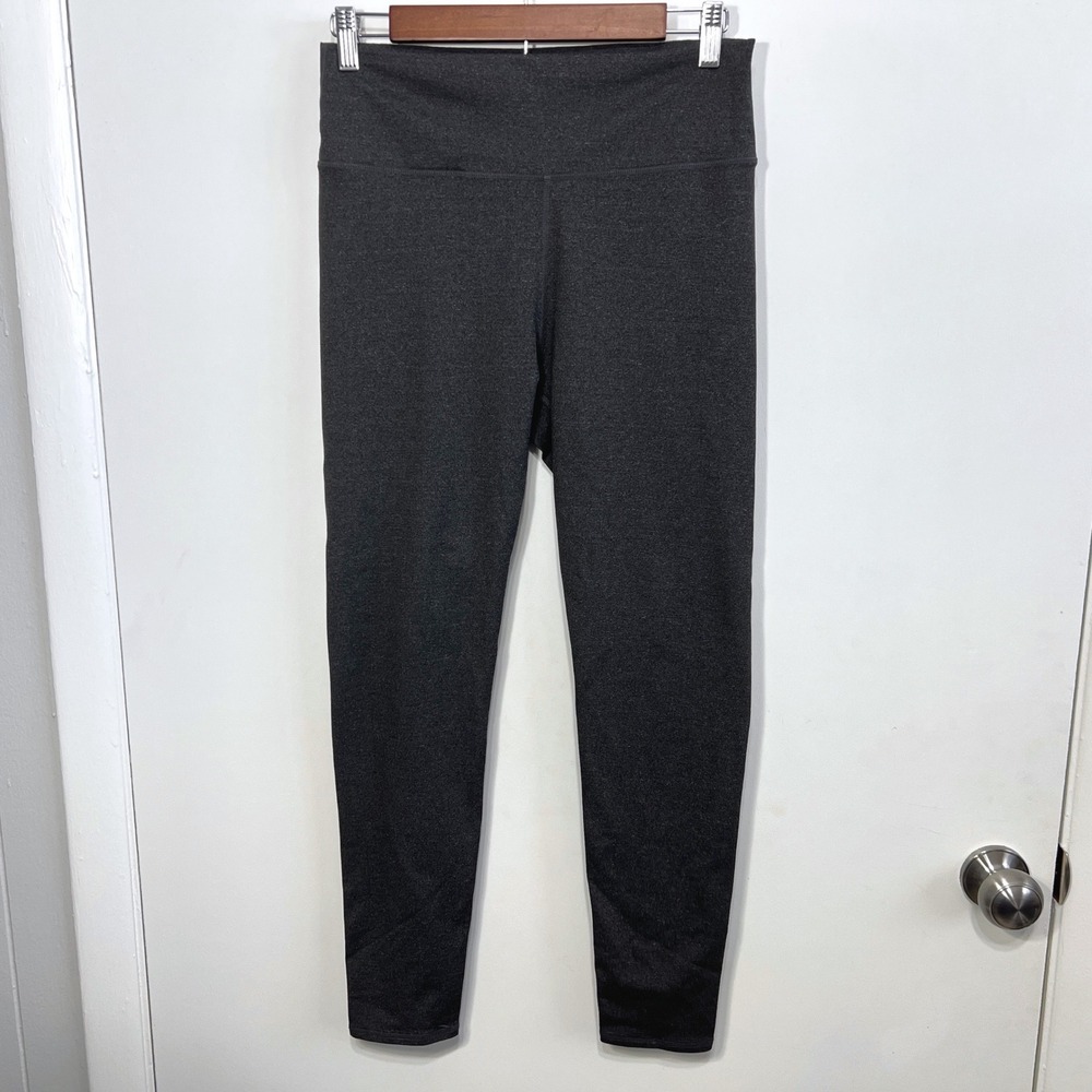 Fabletics Leggings Womens Size M Gray High Waisted Heathered Activewear Yoga